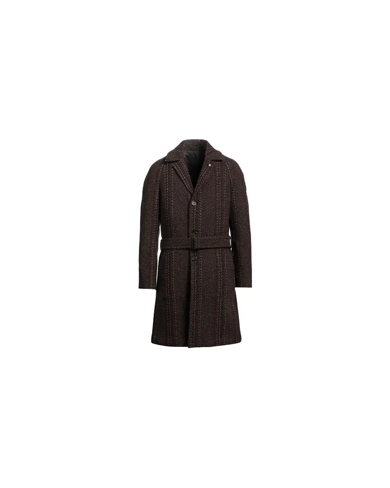 LARDINI JACKEN & MÄNTEL - Mäntelauf YOOX.COM Schokobraun
