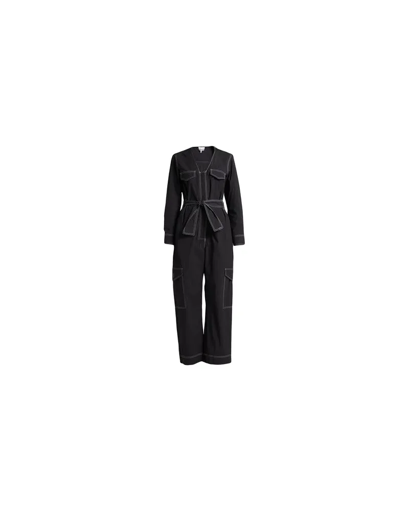 Ganni OVERALLS - Jumpsuitsauf YOOX.COM Schwarz