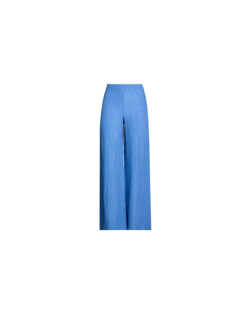 120% Lino HOSEN & RÖCKE - Hosenauf YOOX.COM Blau