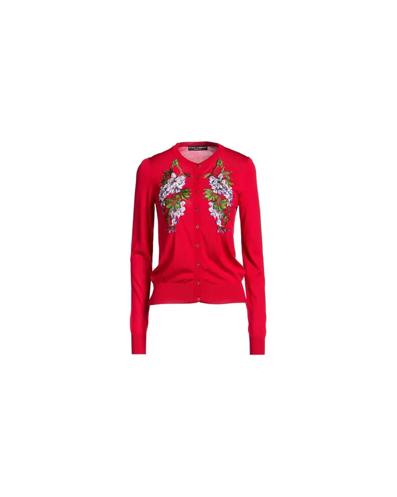 Dolce & Gabbana STRICKWAREN - Strickjackenauf YOOX.COM Tomatenrot