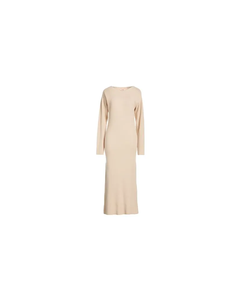 KONTATTO KLEIDER - Maxi-Kleiderauf YOOX.COM Beige