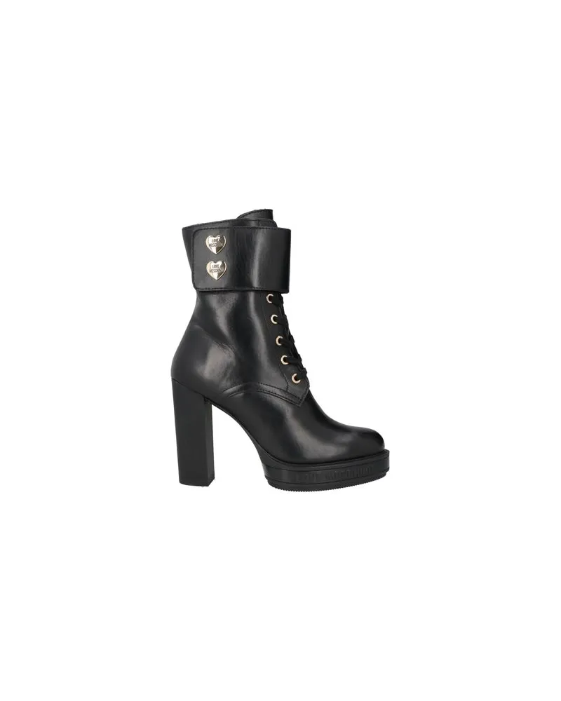Moschino SCHUHE - Stiefelettenauf YOOX.COM Schwarz