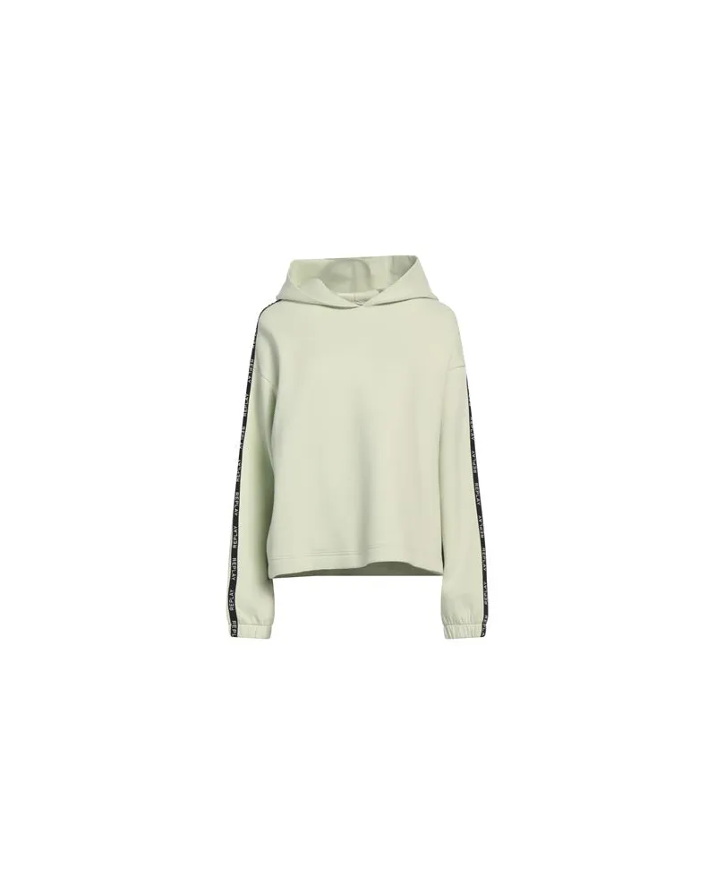 Replay ESSENTIAL - TOPS - Sweatshirtsauf YOOX.COM Säuregrün