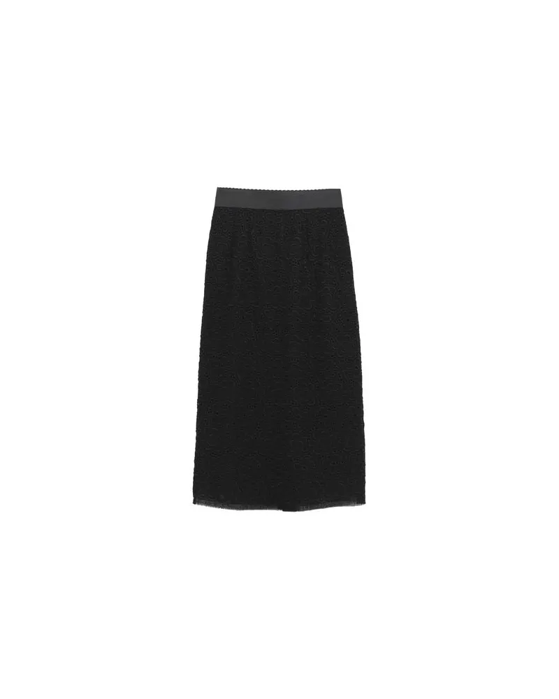Dolce & Gabbana Polo Bear Cotton Jersey Tee - HOSEN & RÖCKE - Midi-Röckeauf YOOX.COM Schwarz