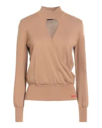 Elisabetta Franchi Rollkragenpullover Kamel