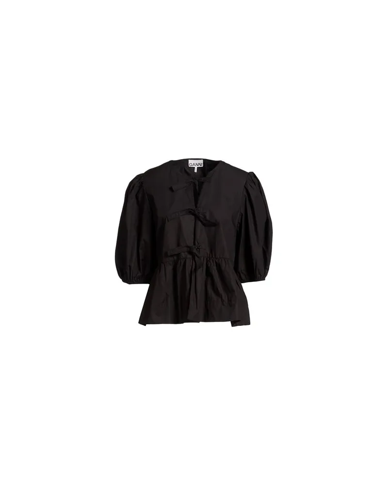 Ganni TOPS - Hemdenauf YOOX.COM Schwarz