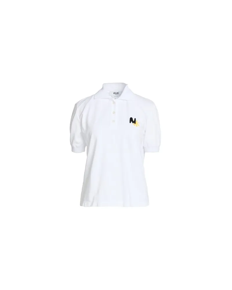 MSGM TOPS - Poloshirtsauf YOOX.COM Weiß