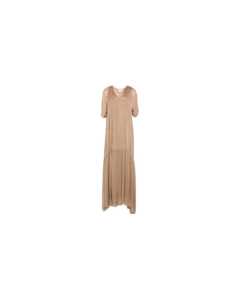Kaos KLEIDER - Maxi-Kleiderauf YOOX.COM Kamel