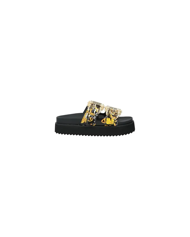 Versace Jeans SCHUHE - Sandalenauf YOOX.COM Schwarz