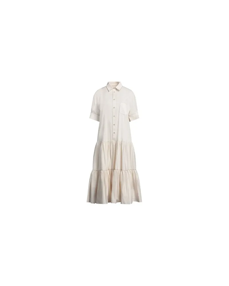 AGNONA KLEIDER - Midi-Kleiderauf YOOX.COM Elfenbein