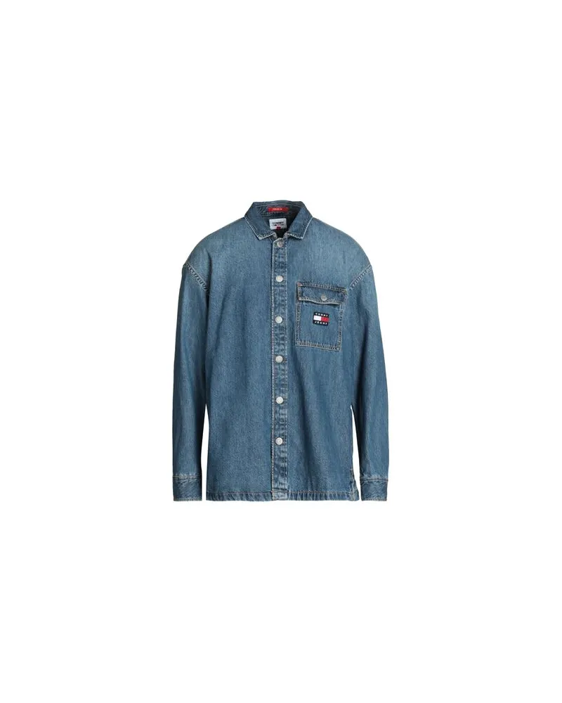 Tommy Hilfiger TOPS - Jeanshemdenauf YOOX.COM Blau