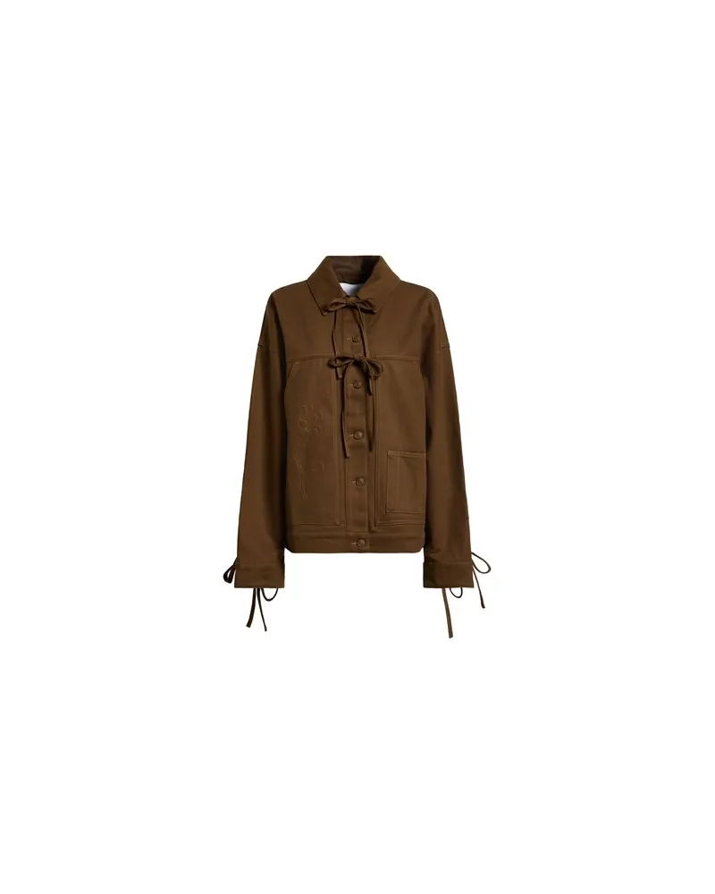 Cecilie Bahnsen JACKEN & MÄNTEL - Jeansjacken/Mäntelauf YOOX.COM Braun