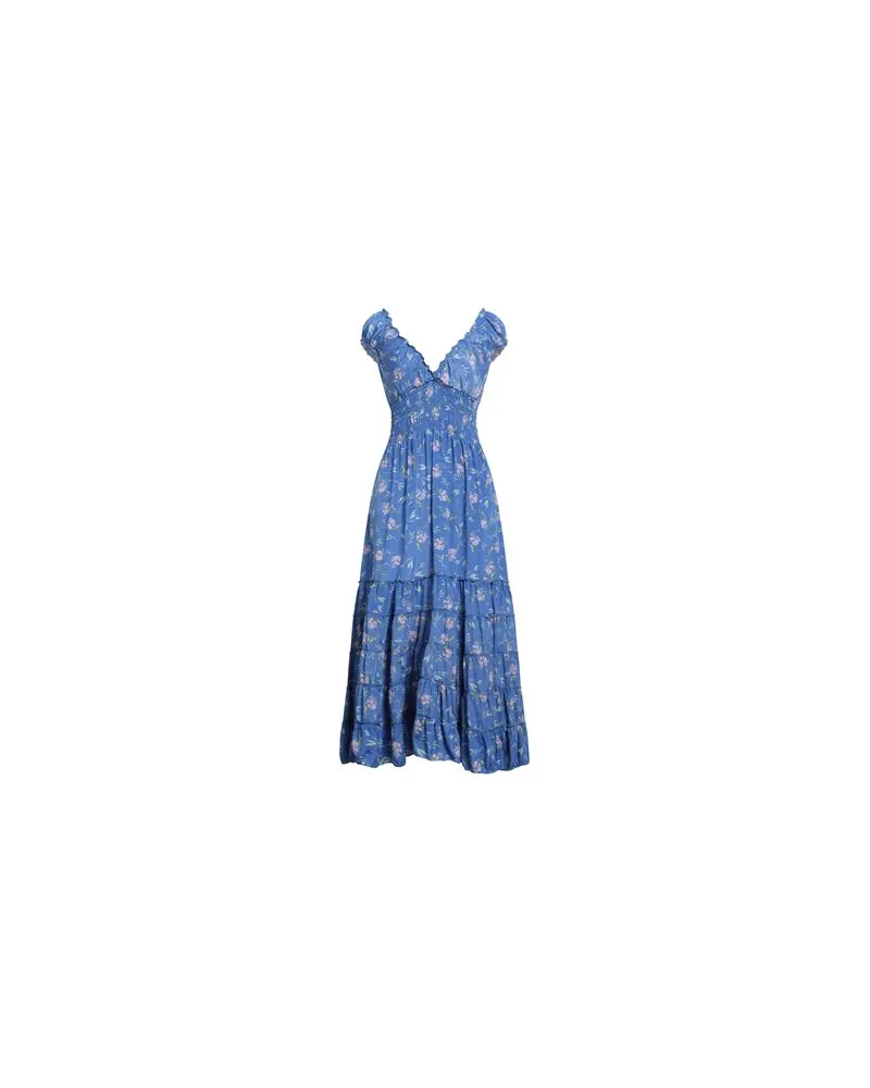 Iconique KLEIDER - Midi-Kleiderauf YOOX.COM Hellblau