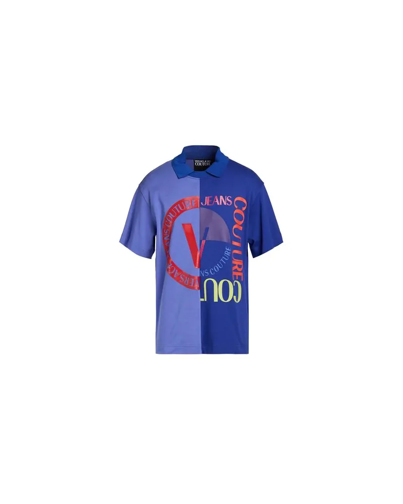 Versace Jeans TOPS - Poloshirtsauf YOOX.COM Blau
