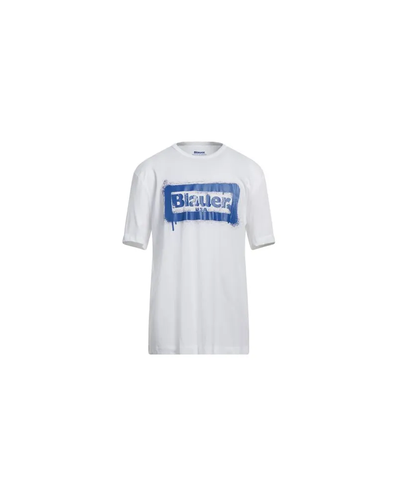 Blauer TOPS - T-shirtsauf YOOX.COM Weiß