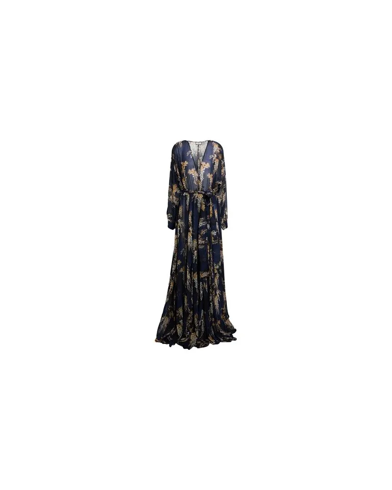 Elisabetta Franchi KLEIDER - Maxi-Kleiderauf YOOX.COM Nachtblau