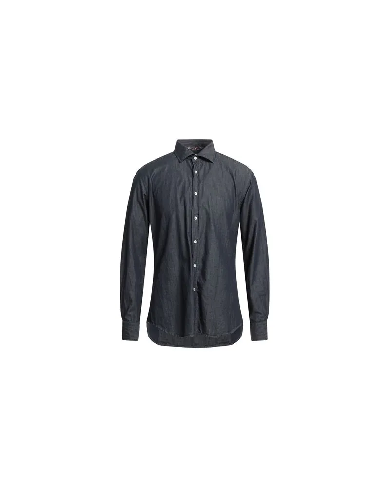 XACUS TOPS - Jeanshemdenauf YOOX.COM Blau