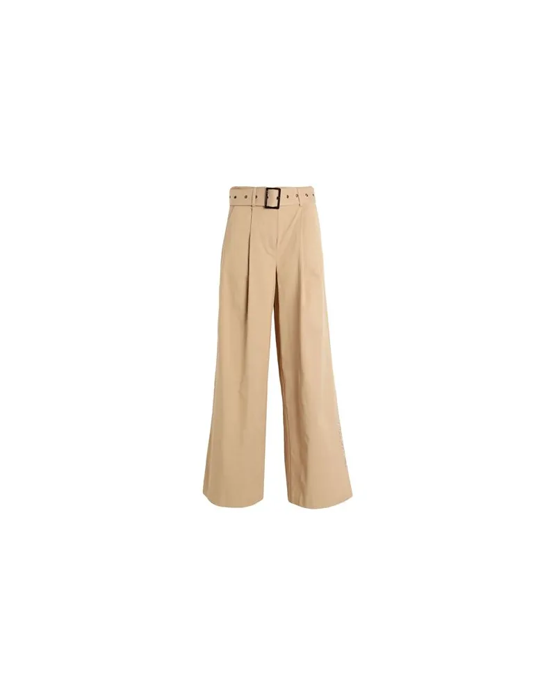 Karl Lagerfeld COTTON BLEND PANTS  - HOSEN & RÖCKE - Hosenauf YOOX.COM Sand