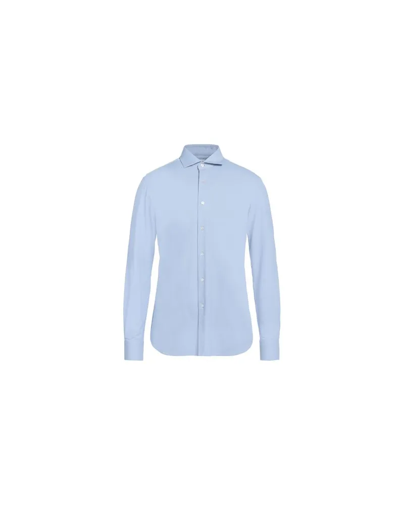 Glanshirt TOPS - Hemdenauf YOOX.COM Hellblau