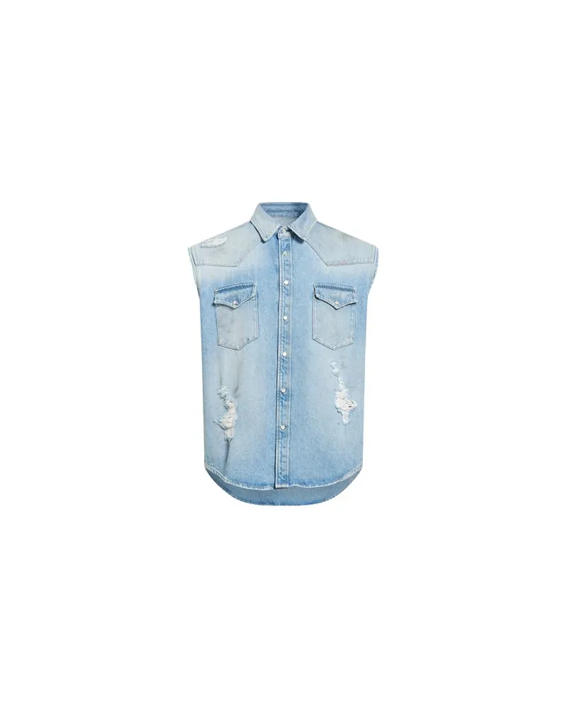 Maison Margiela TOPS - Jeanshemdenauf YOOX.COM Blau