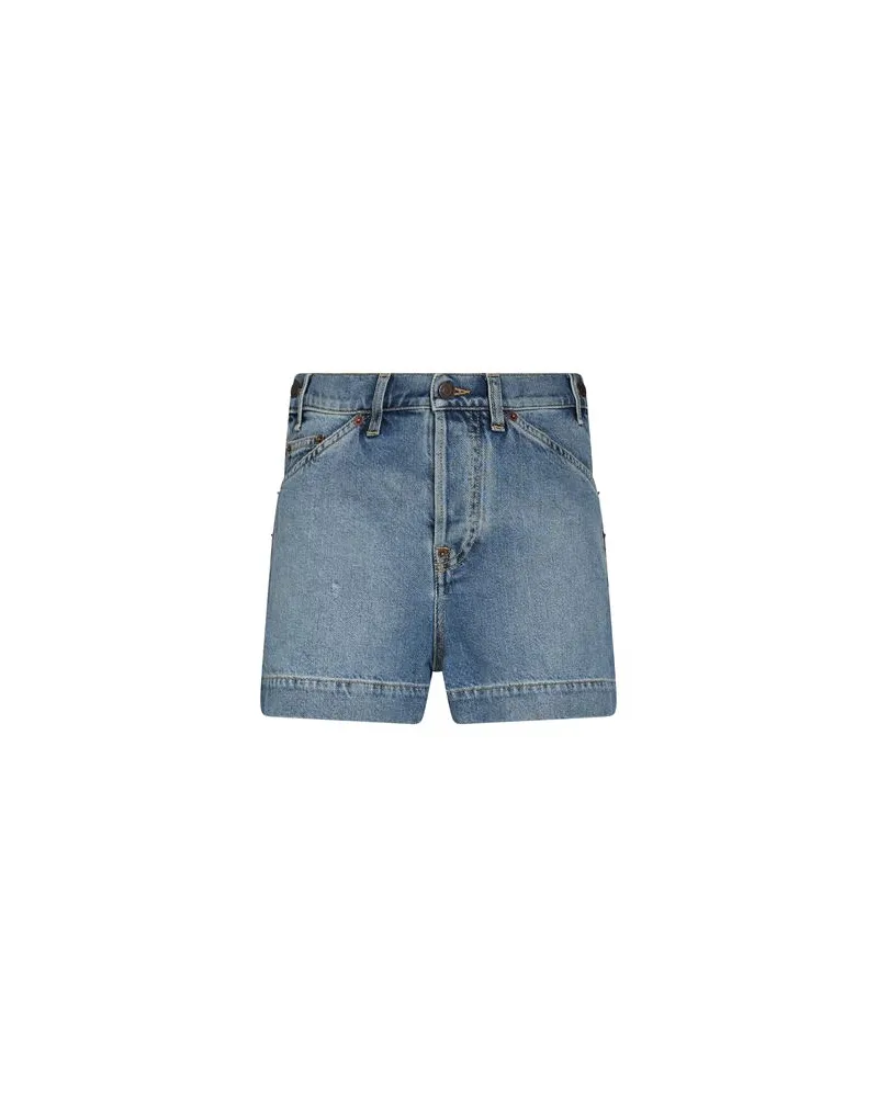 Moschino HOSEN & RÖCKE - Jeansshortsauf YOOX.COM Blau