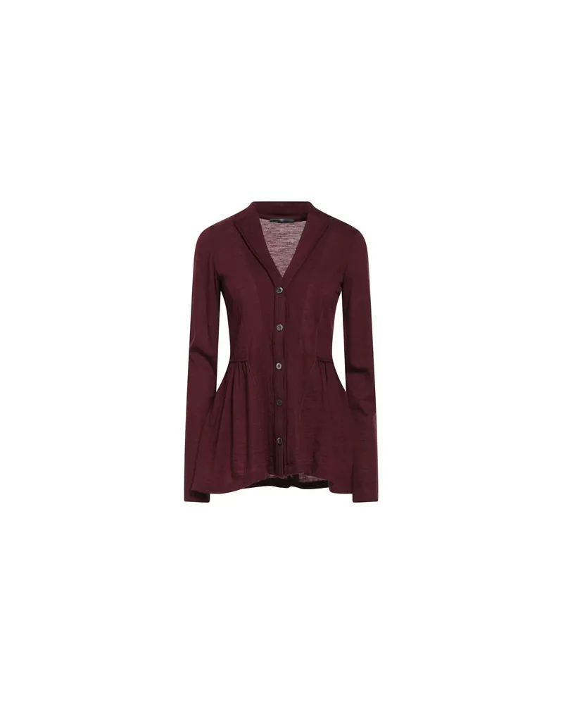 HIGH STRICKWAREN - Strickjackenauf YOOX.COM Bordeaux