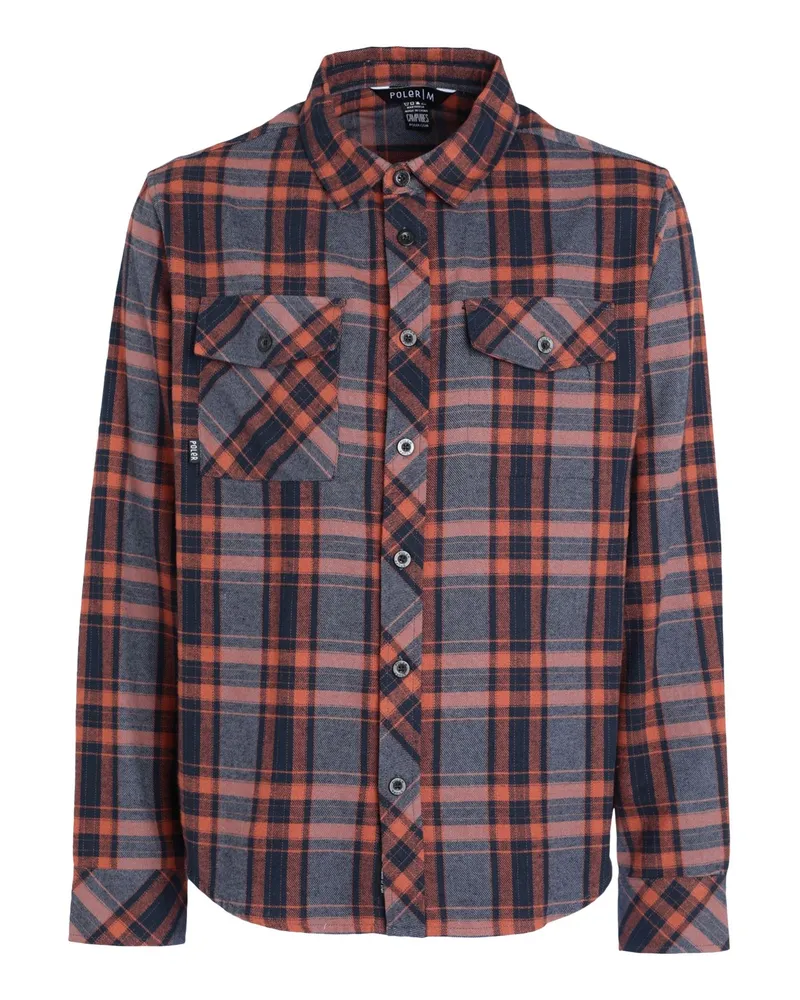 Poler Halifax Flannel Hemd Rostrot