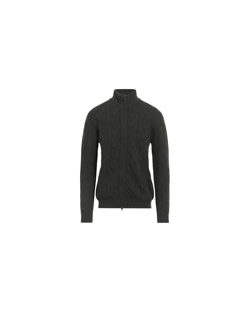 BECOME STRICKWAREN - Strickjackenauf YOOX.COM Dunkelgrün