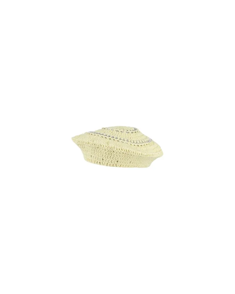 Ganni ACCESSOIRES - Mützen & Hüteauf YOOX.COM Pastellgelb