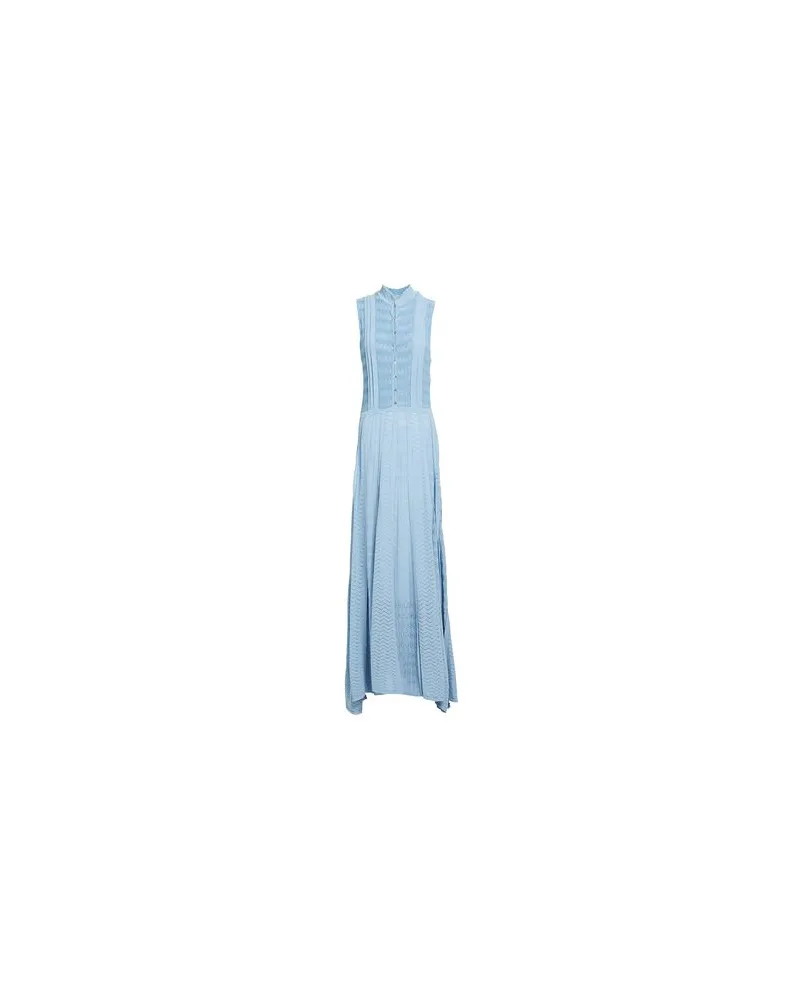 Elisabetta Franchi KLEIDER - Maxi-Kleiderauf YOOX.COM Hellblau