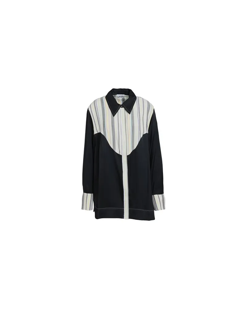 Ganni TOPS - Hemdenauf YOOX.COM Schwarz