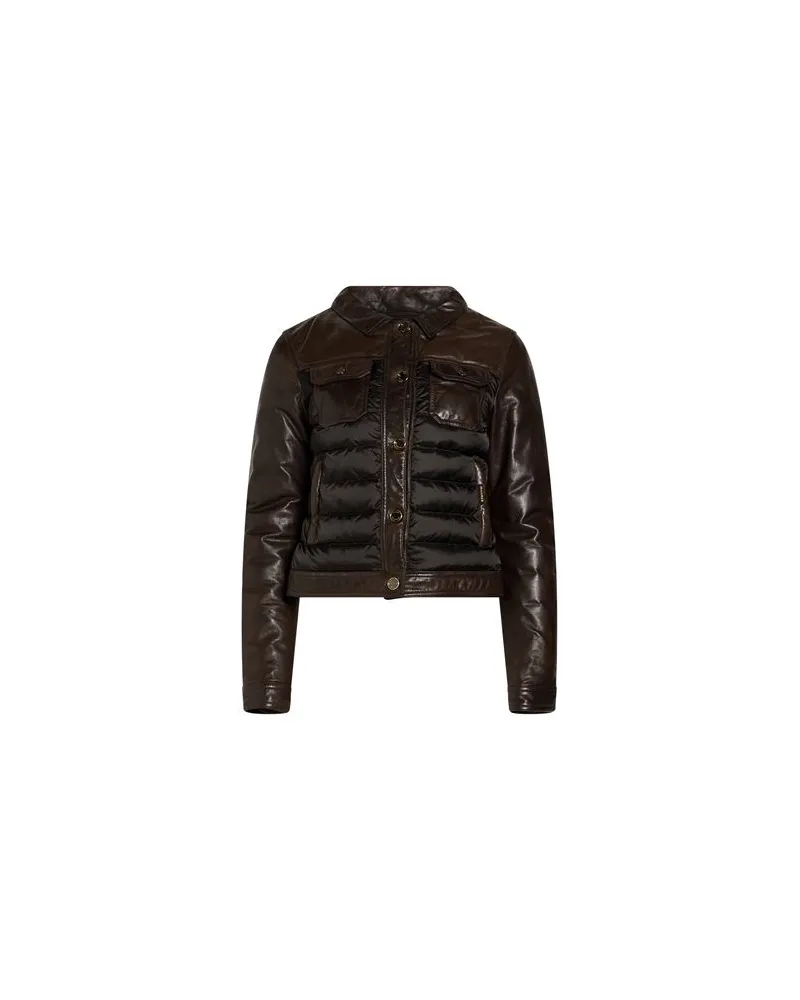 MOORER JACKEN & MÄNTEL - Pufferjacken & Daunenjackenauf YOOX.COM Dunkelbraun