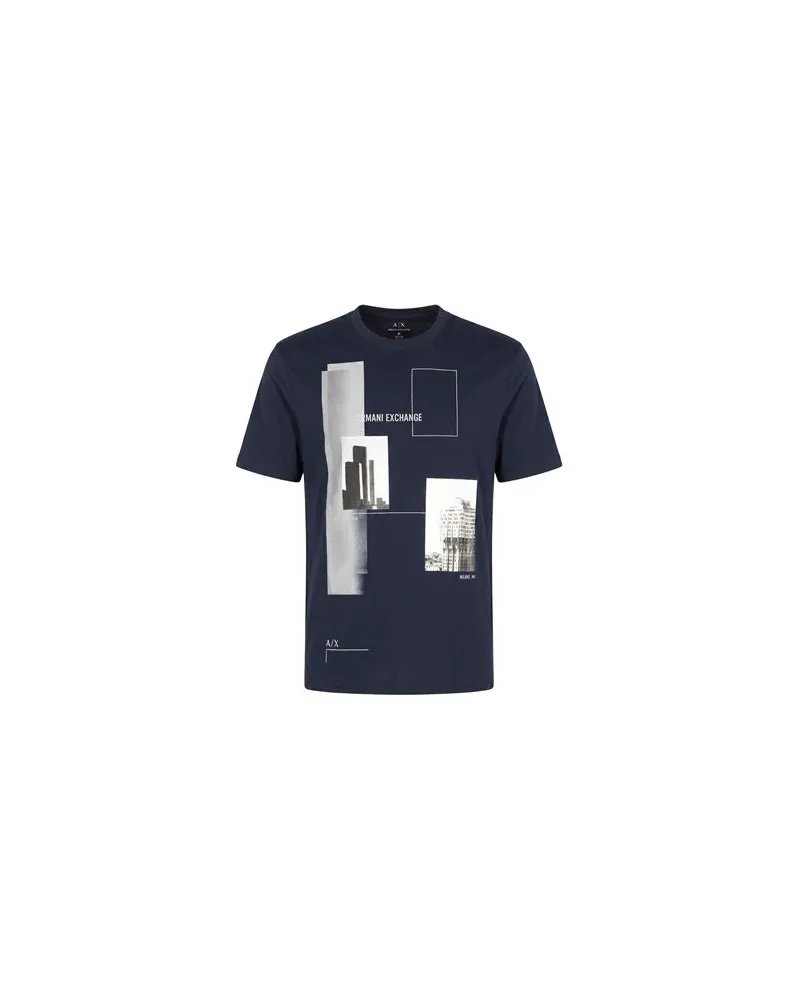 Armani Exchange TOPS - T-shirtsauf YOOX.COM Nachtblau