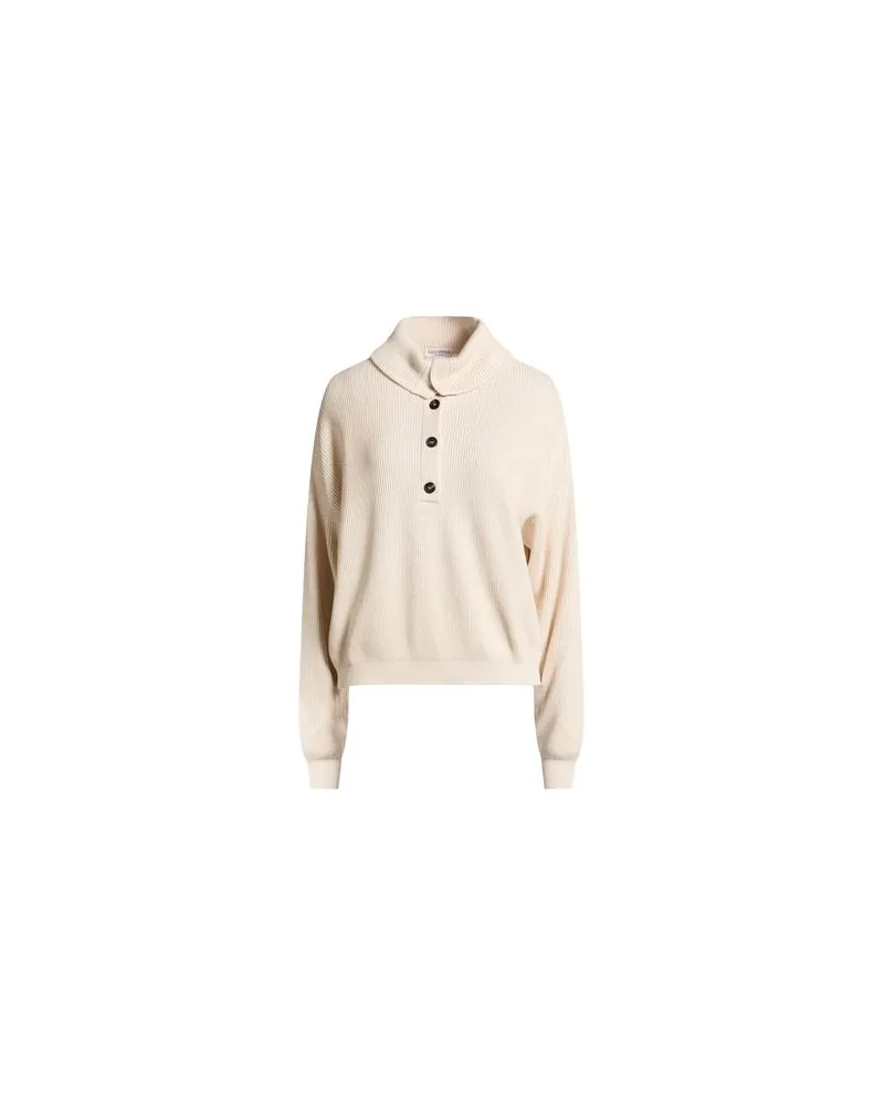 Brunello Cucinelli STRICKWAREN - Pulloverauf YOOX.COM Cremeweiß