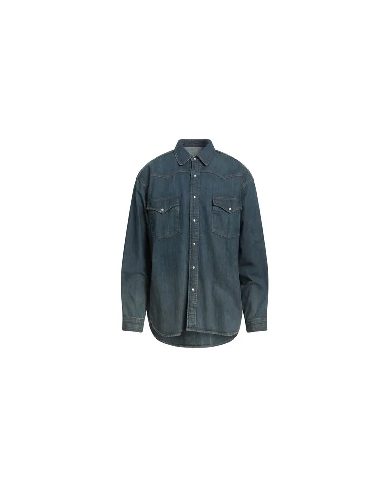 Maison Margiela TOPS - Jeanshemdenauf YOOX.COM Blau