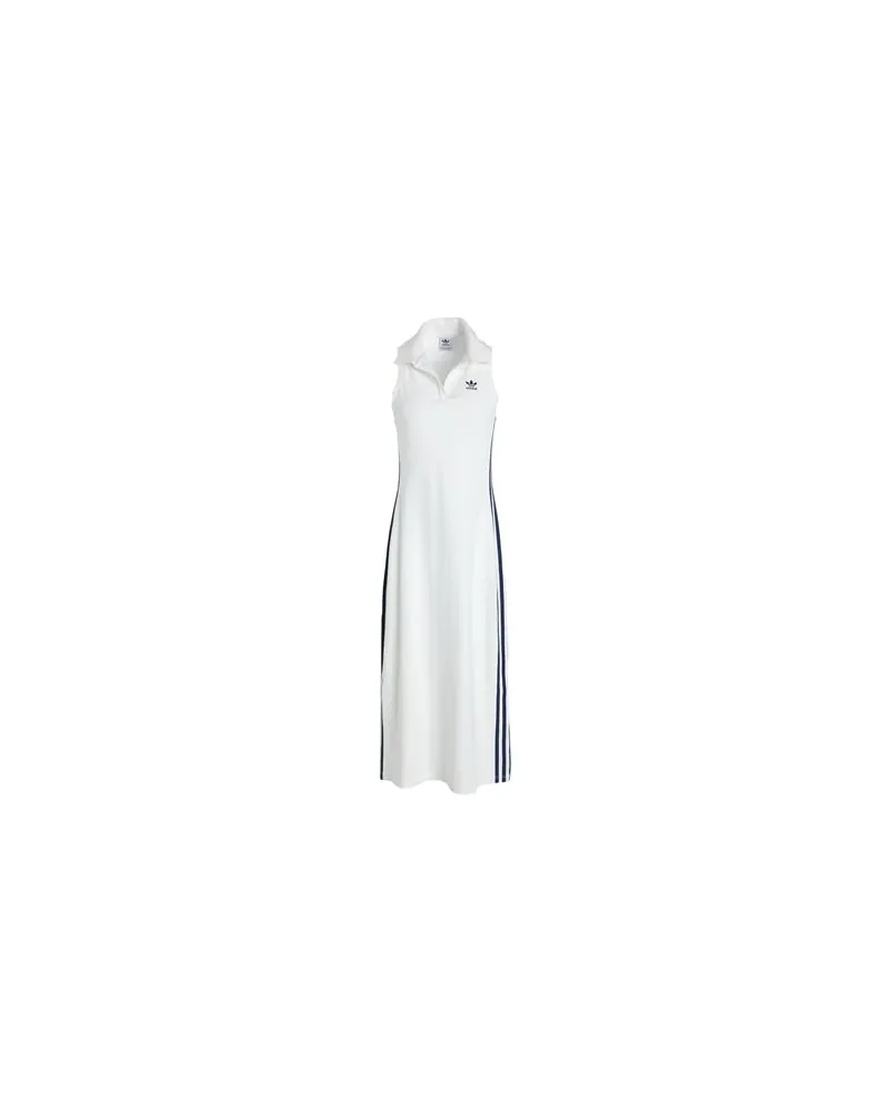 adidas RIB DRESS  - KLEIDER - Midi-Kleiderauf YOOX.COM Elfenbein