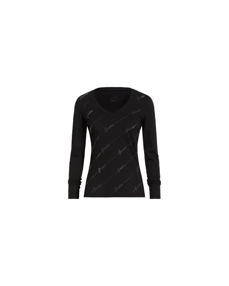 Guess TOPS - T-shirtsauf YOOX.COM Schwarz