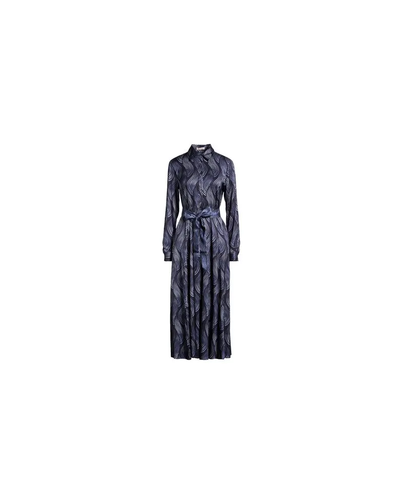 Camicettasnob KLEIDER - Maxi-Kleiderauf YOOX.COM Marineblau