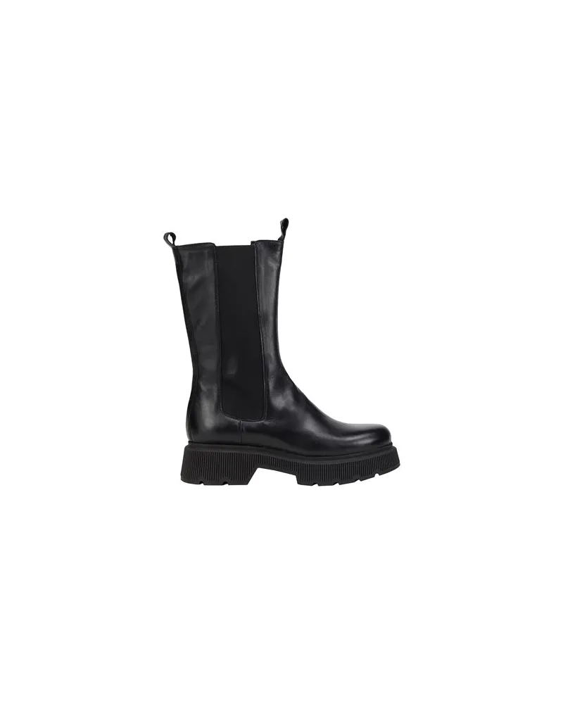 8 by Yoox LEATHER HIGH CHELSEA ANKLE BOOT  - SCHUHE - Stiefelettenauf YOOX.COM Schwarz