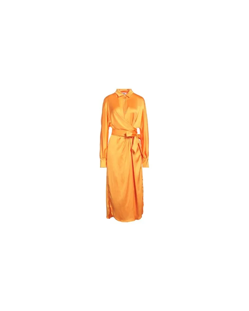 MSGM KLEIDER - Midi-Kleiderauf YOOX.COM Orange