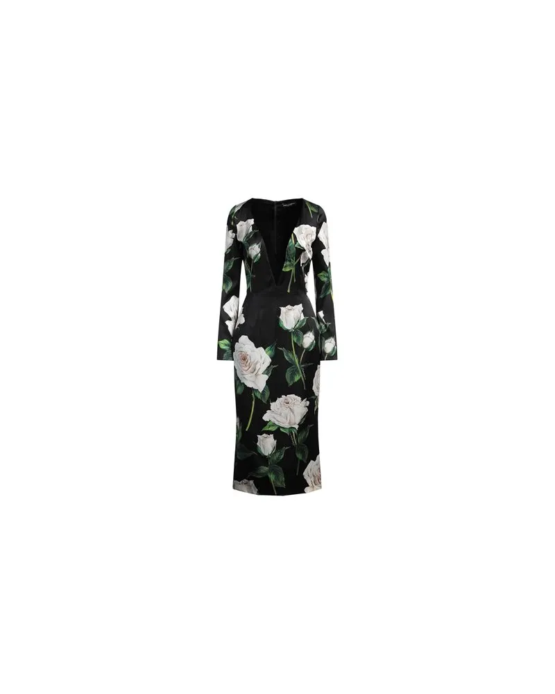Dolce & Gabbana KLEIDER - Midi-Kleiderauf YOOX.COM Schwarz