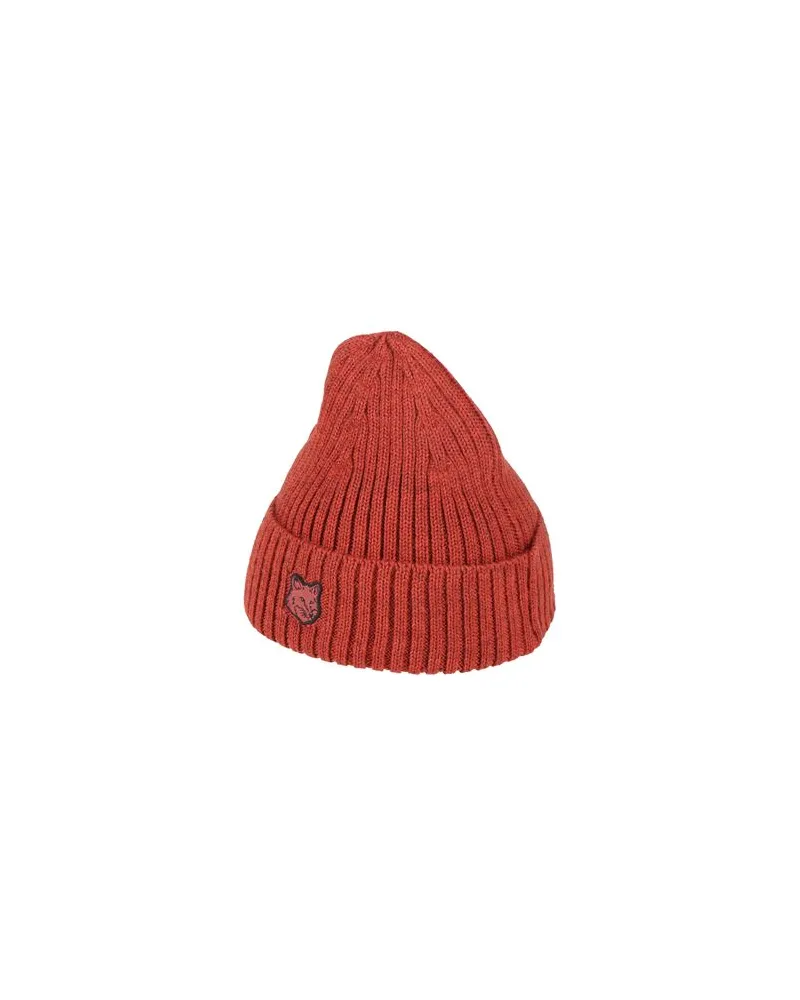Kitsuné ACCESSOIRES - Mützen & Hüteauf YOOX.COM Ziegelrot