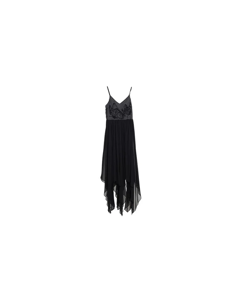 Fracomina KLEIDER - Maxi-Kleiderauf YOOX.COM Schwarz