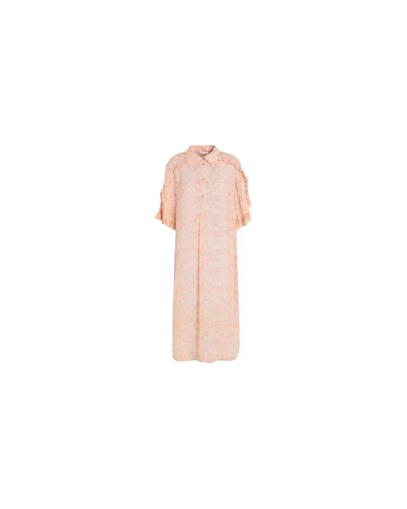 See by Chloé KLEIDER - Midi-Kleiderauf YOOX.COM Pfirsich