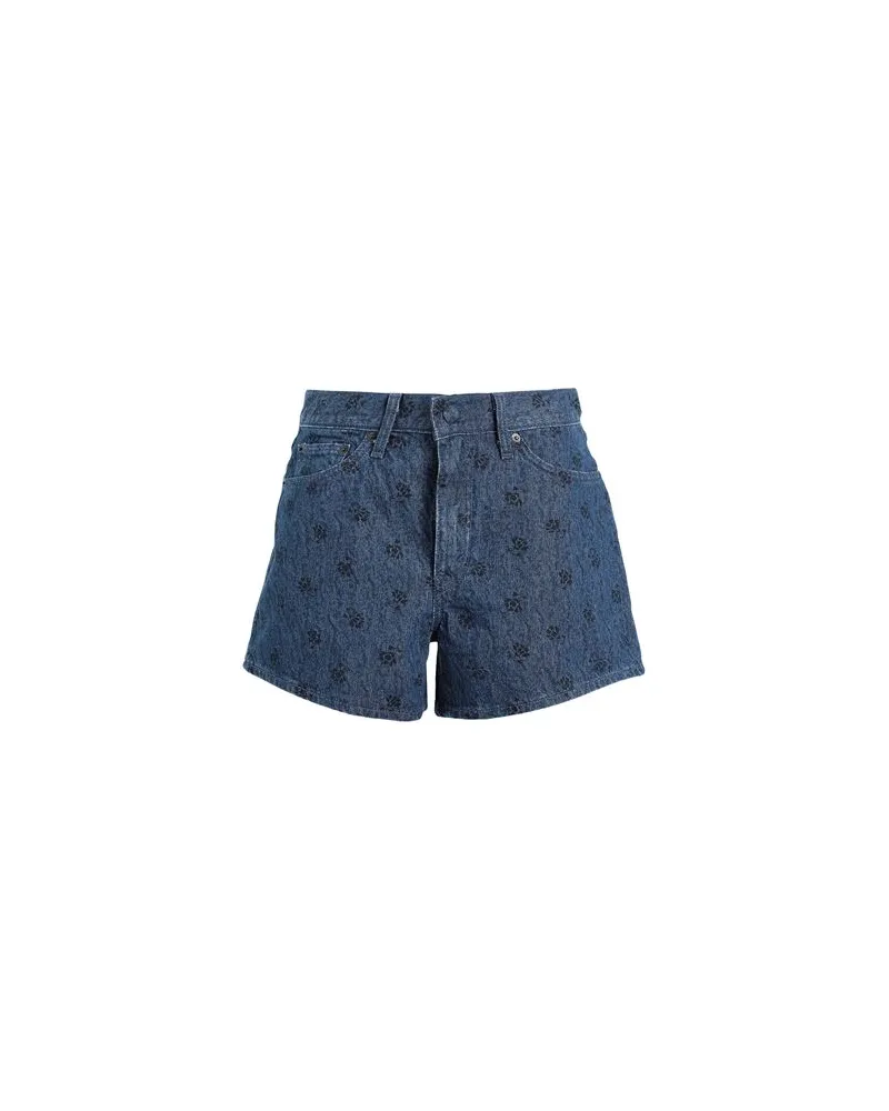 Levi's WELLTHREAD 80S MOM SHORT  - HOSEN & RÖCKE - Jeansshortsauf YOOX.COM Blau