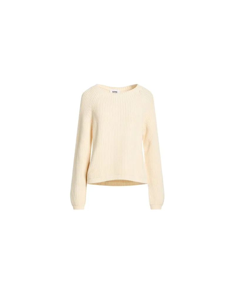 Alpha Studio STRICKWAREN - Pulloverauf YOOX.COM Elfenbein