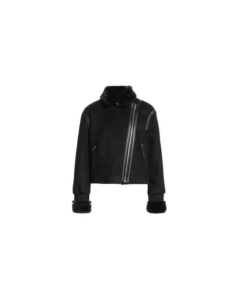 Gaudi JEANS - JACKEN & MÄNTEL - Shearling- & Kunstfellauf YOOX.COM Schwarz