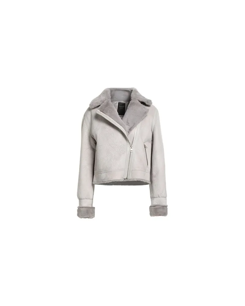 Gaudi JEANS - JACKEN & MÄNTEL - Shearling- & Kunstfellauf YOOX.COM Hellgrau