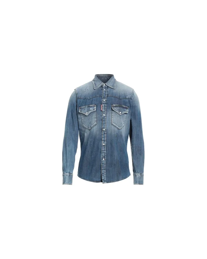 Dsquared2 TOPS - Jeanshemdenauf YOOX.COM Blau