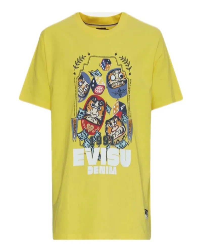 Evisu T-shirts Gelb